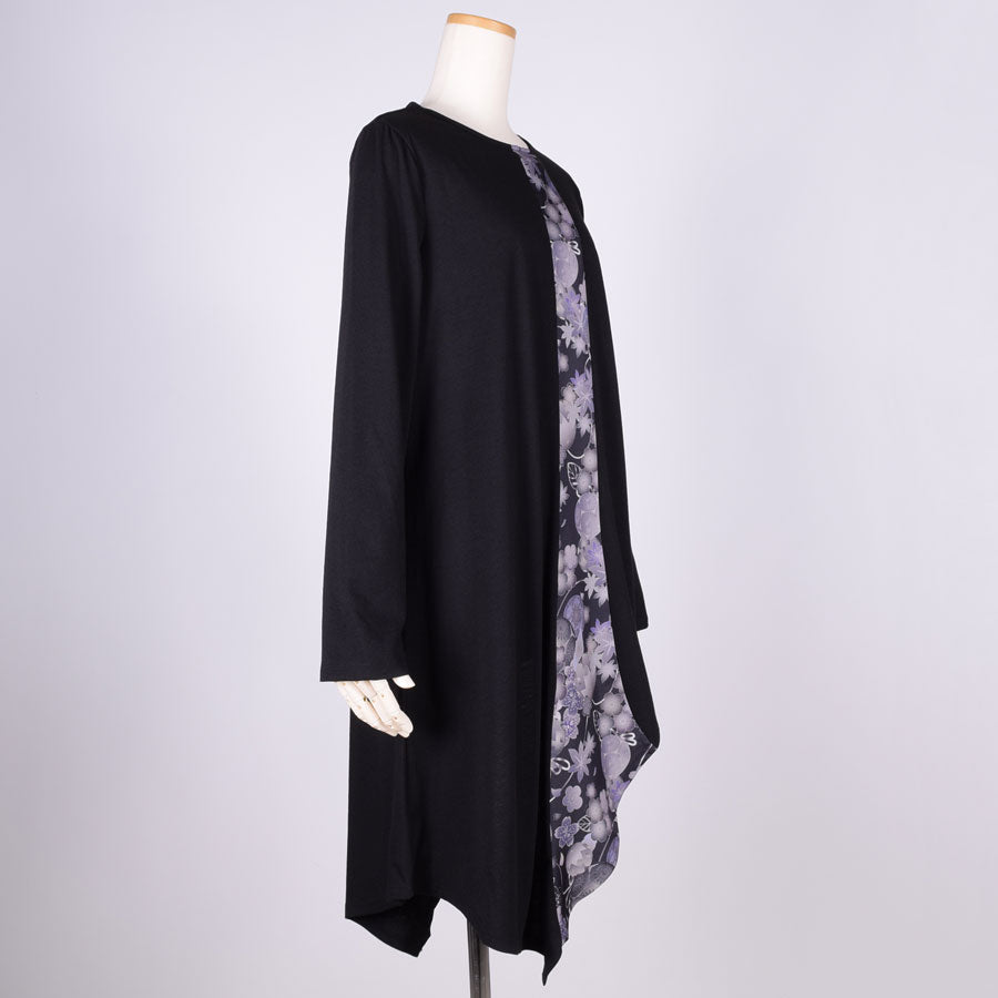 gouk アシンメトリーワンピース BK-GY