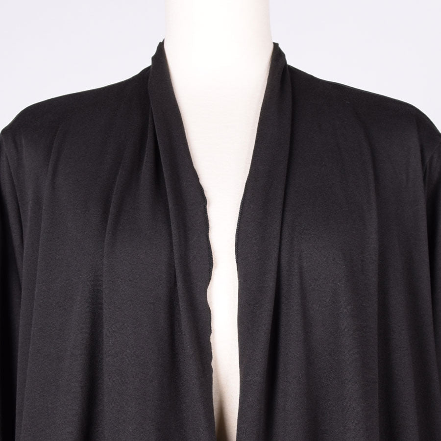 gouk Fluttering Long Cardigan / BK-PUR