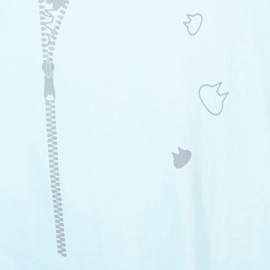 MINT NeKO ジッパープリントビッグTシャツ BL