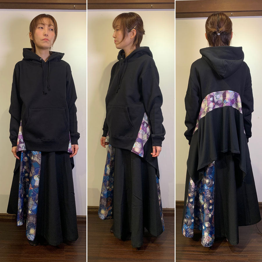 gouk ひらひらフーディ BK-PUR
