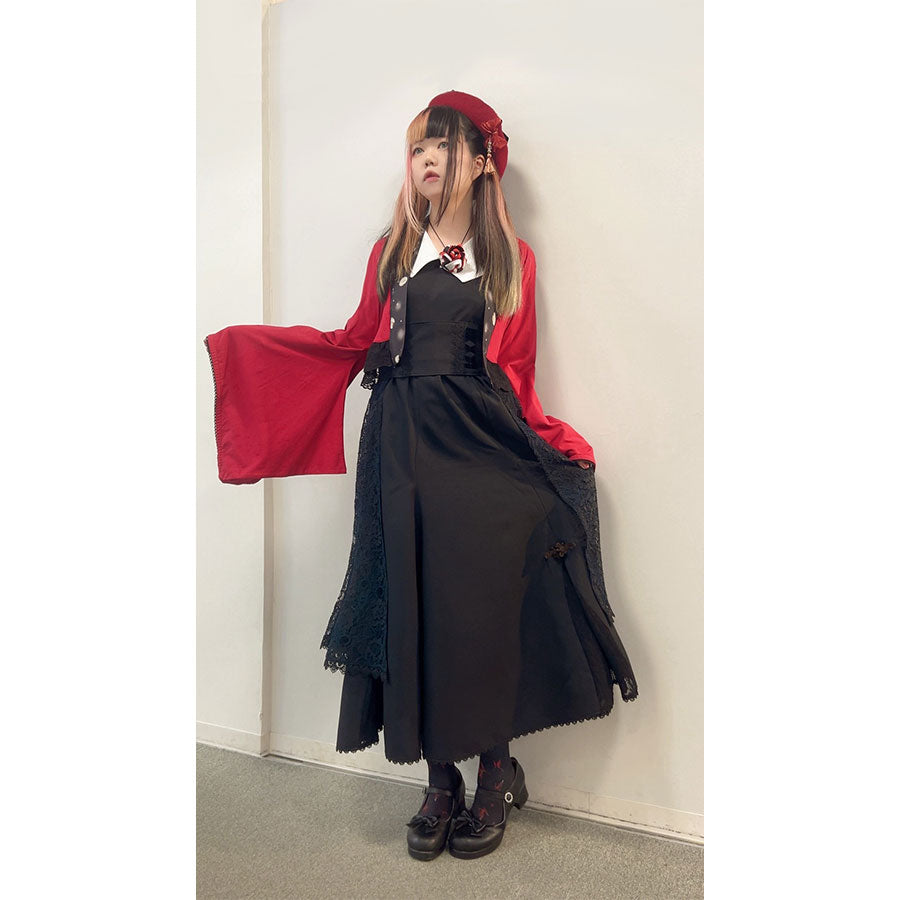 モリグチカ シノワズリ・マーメイドスカート BK-BRN