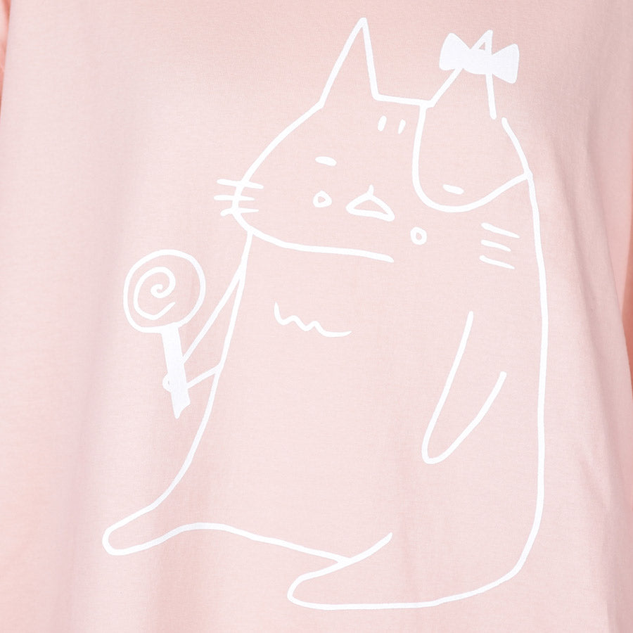 Mint Neko Ketty's long sleeve T -shirt (4 size)