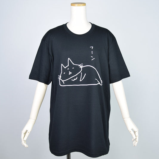 Mint Neko's curious T -shirt (4 size)