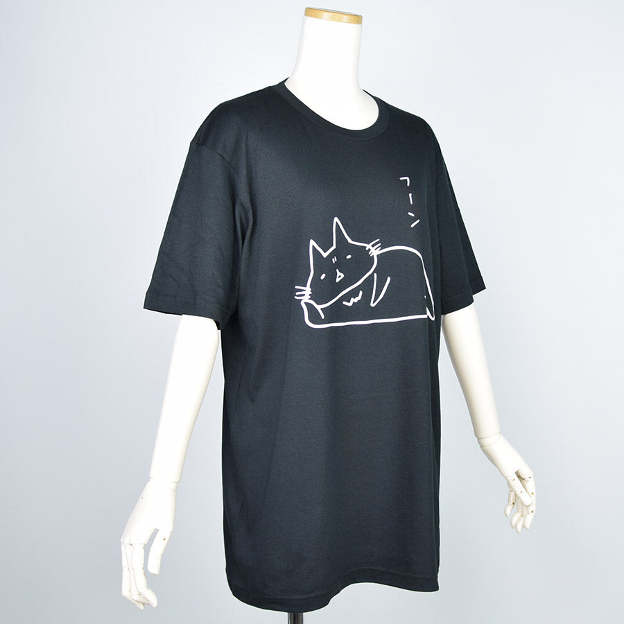 Mint Neko's curious T -shirt (4 size)