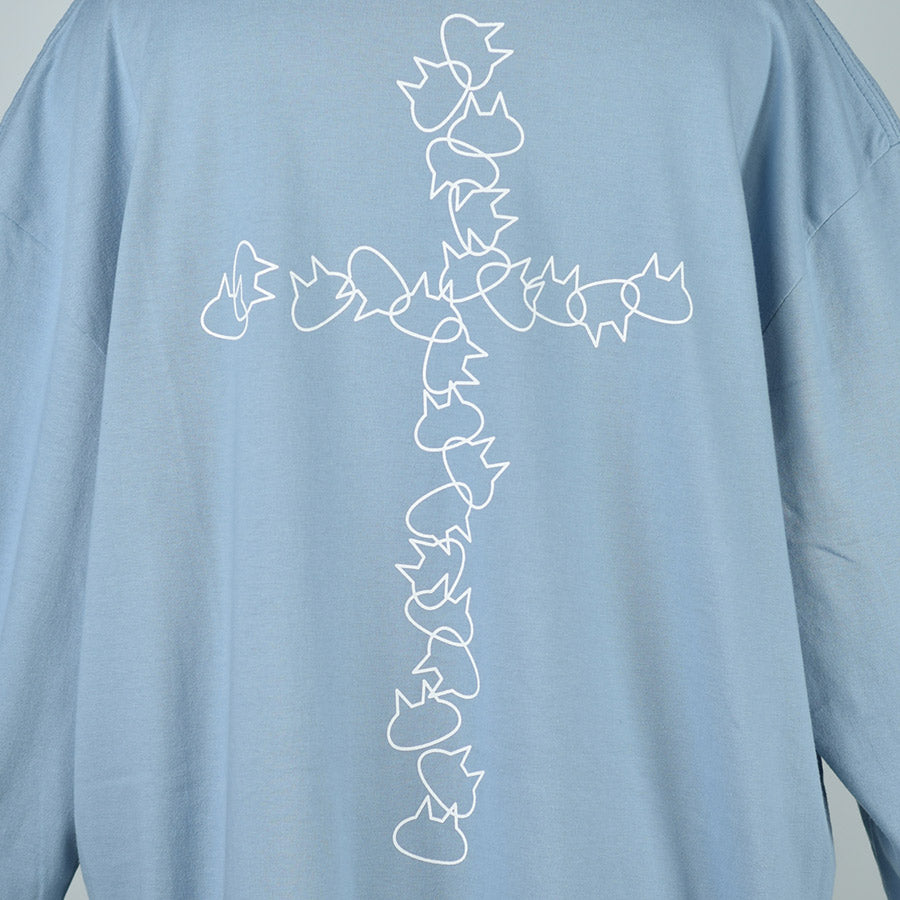 Mint NEKO Cross Print Cut -sew (2 size)