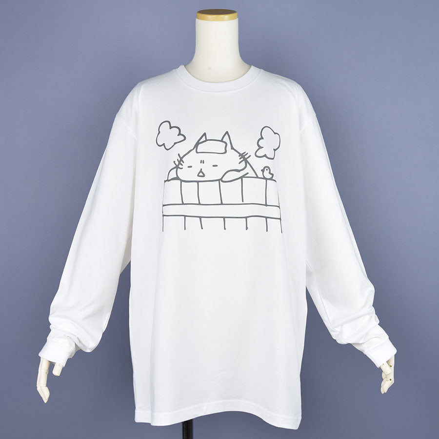 MINT NeKO 吾輩の入浴 L/S Tシャツ (4サイズ)