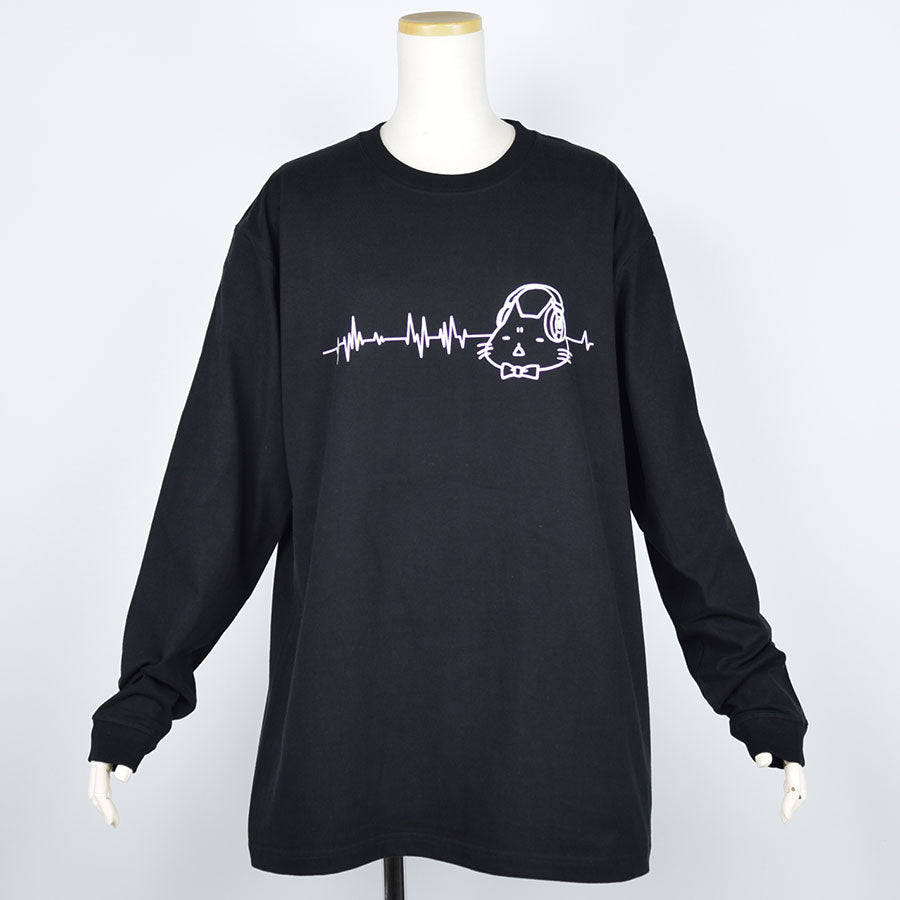 Mint Neko Headphone L/S T -shirt (4 size)