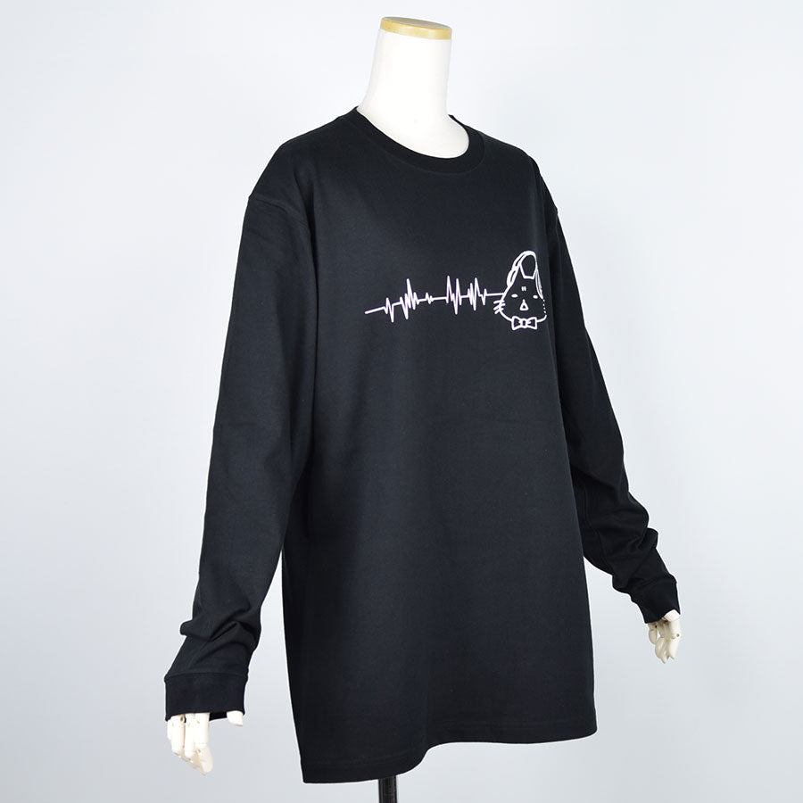 Mint Neko Headphone L/S T -shirt (4 size)