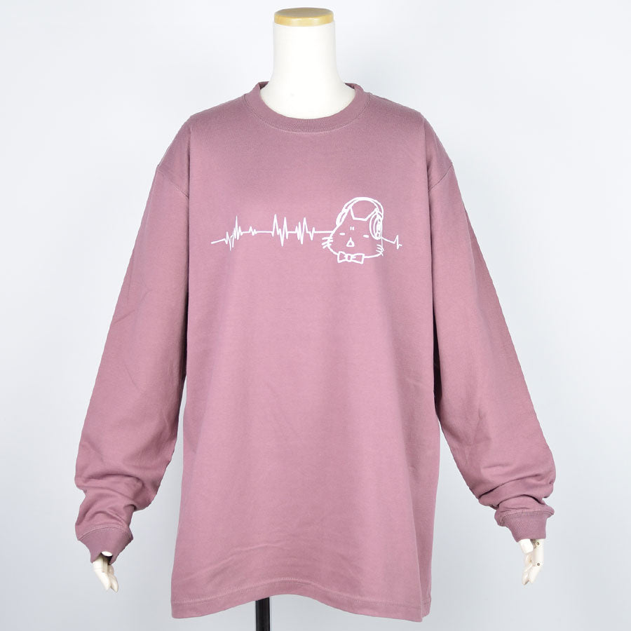 Mint Neko Headphone L/S T -shirt (4 size)