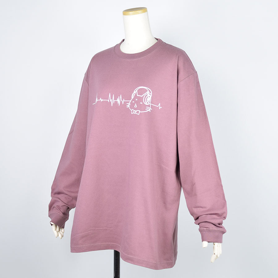 Mint Neko Headphone L/S T -shirt (4 size)