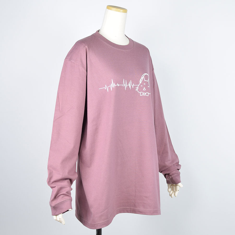 Mint Neko Headphone L/S T -shirt (4 size)