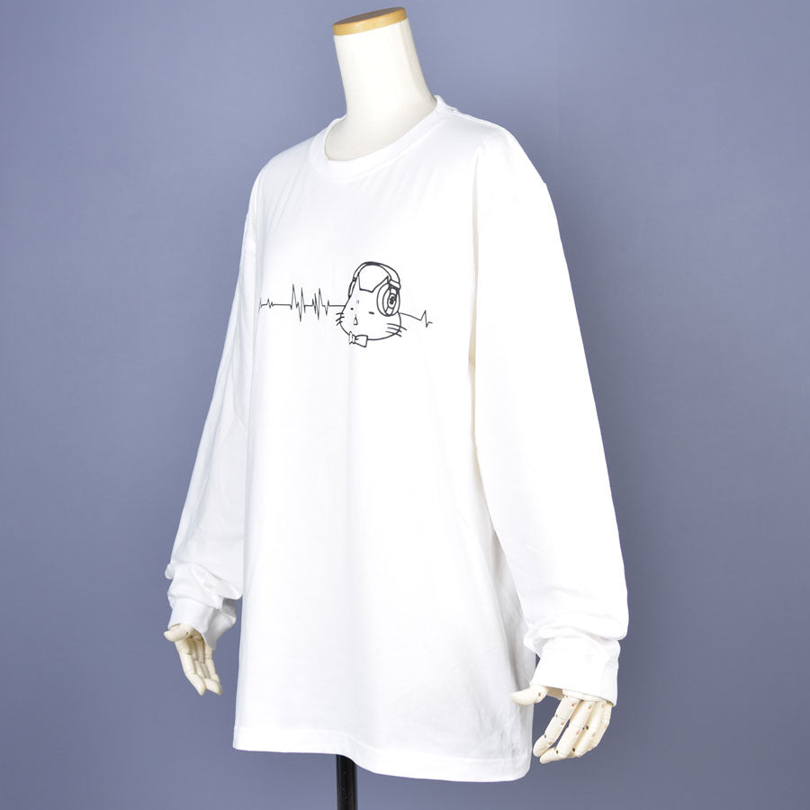 Mint Neko Headphone L/S T -shirt/XL