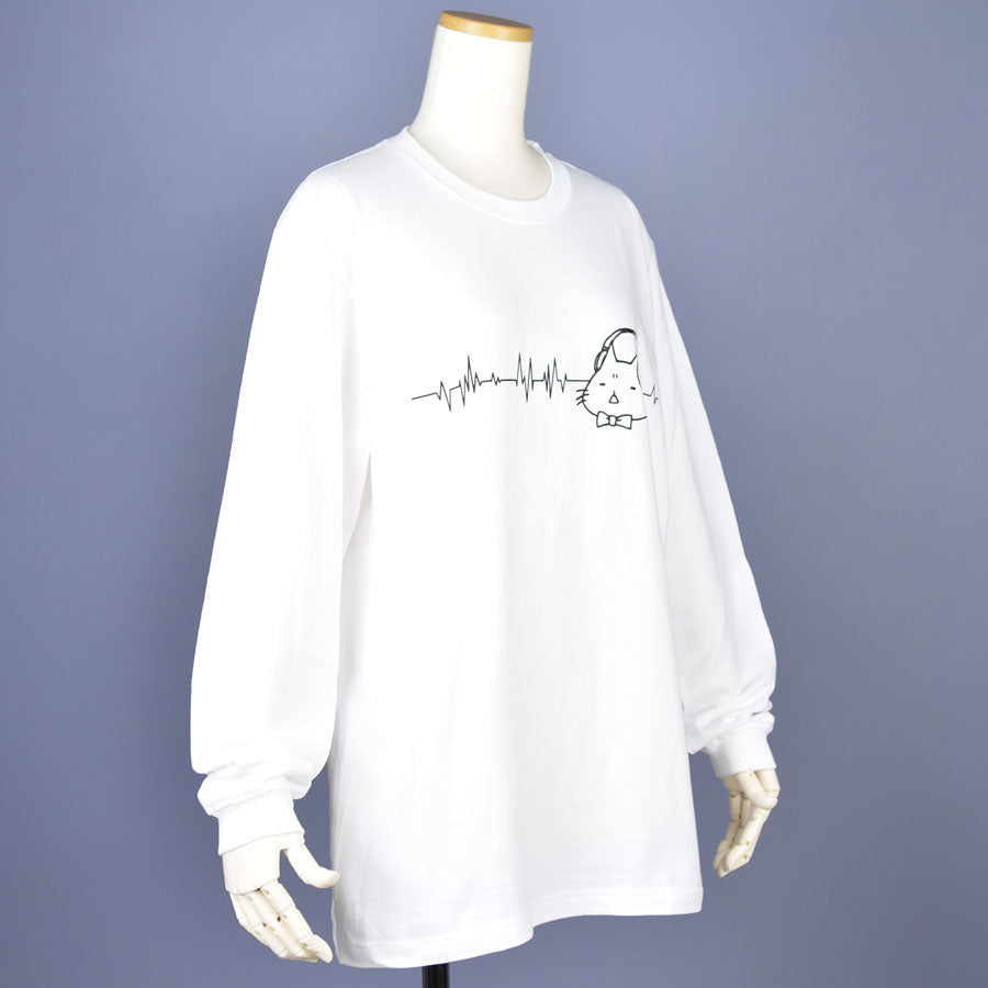Mint Neko Headphone L/S T -shirt L