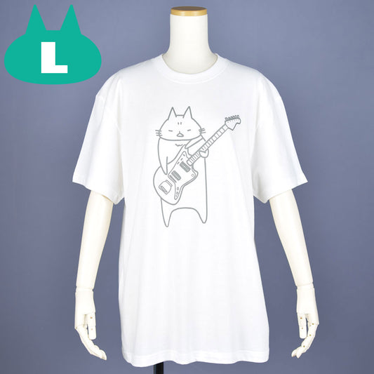 MINT NeKO Wagahai and guitar T -shirt L