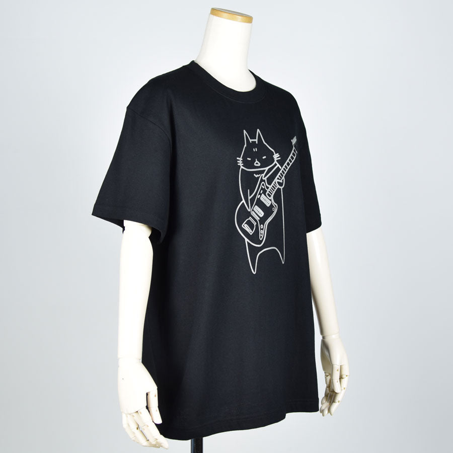 MINT NeKO Wagahai and guitar T -shirt L