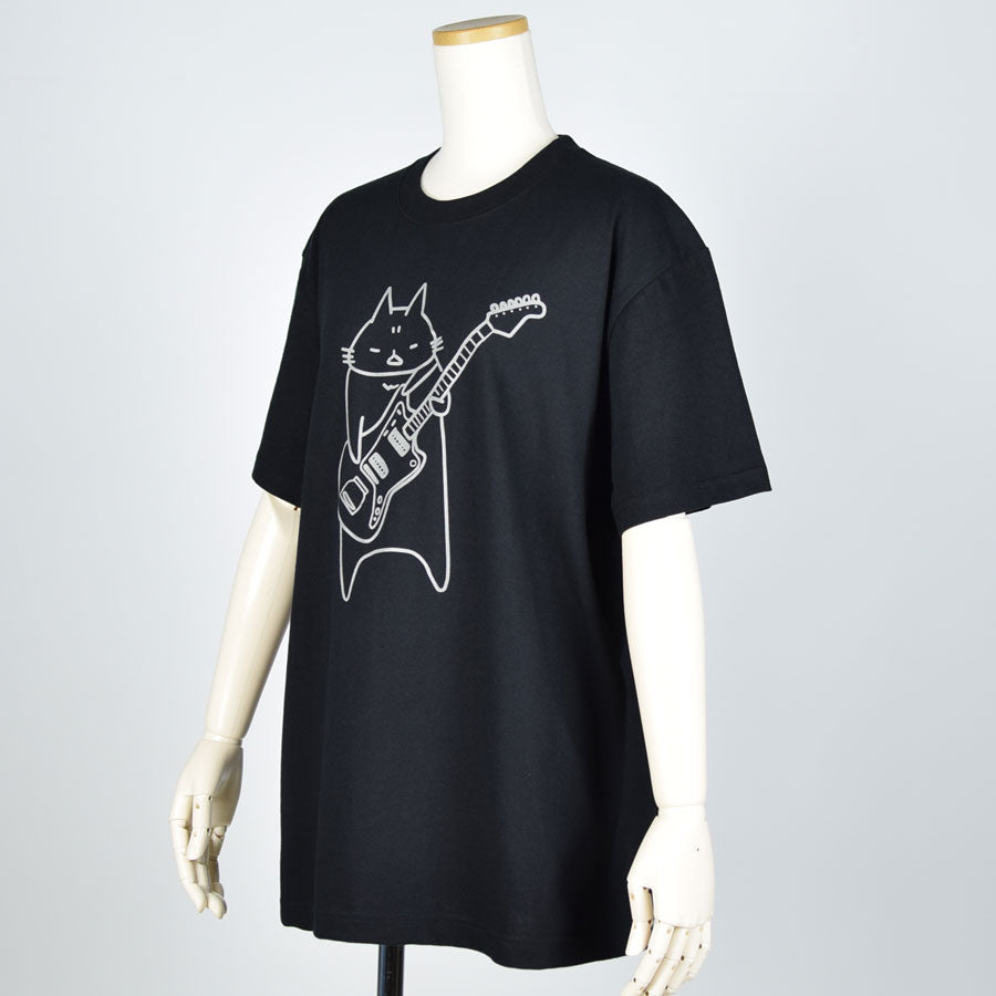 MINT NeKO Wagahai and guitar T -shirt L