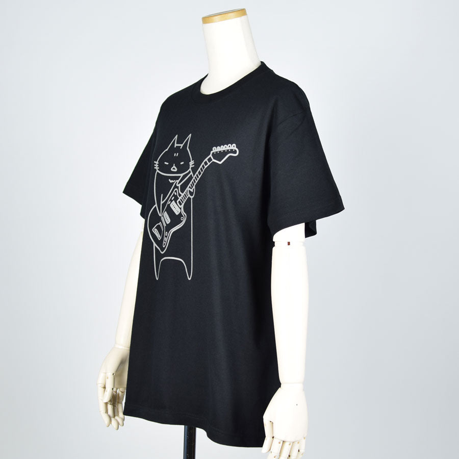 MINT NeKO Wagahai and guitar T -shirt M