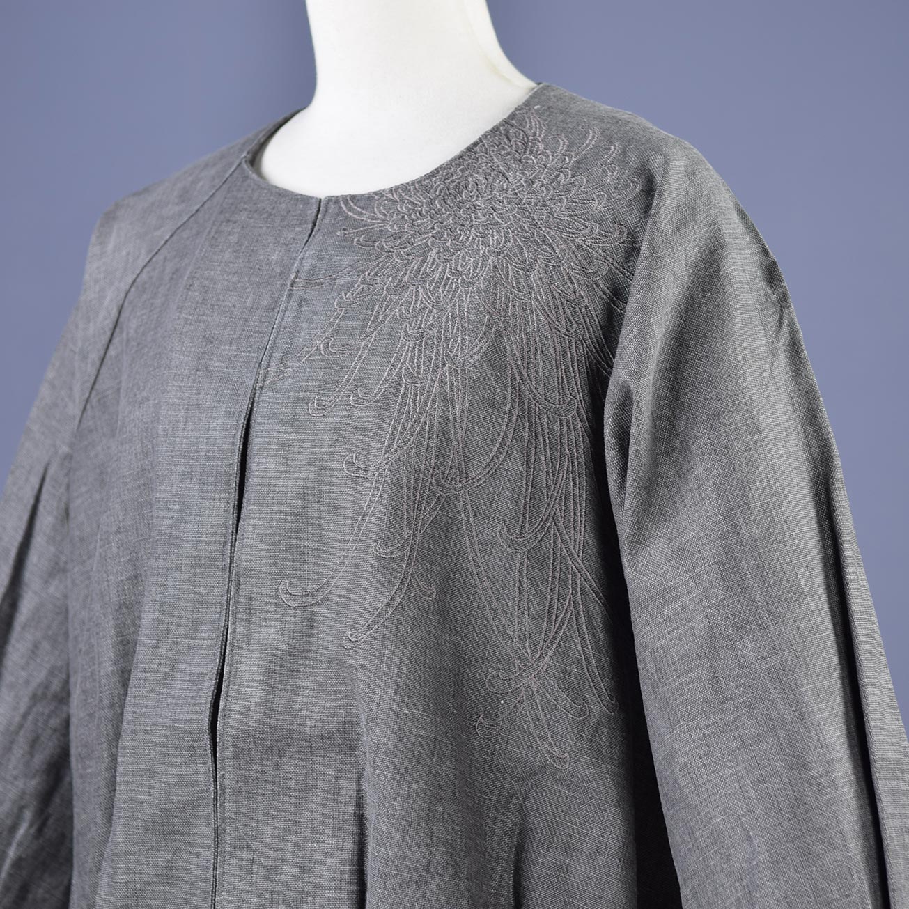 gouk 乱菊刺繍ショートブルゾン