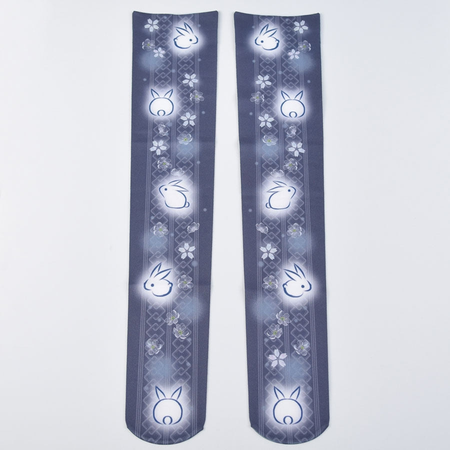 Moriguchi Karay Mei Pattern Over Ney Socks