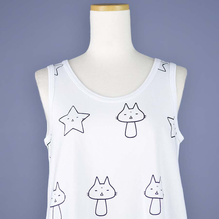 Mint Neko A line tank top