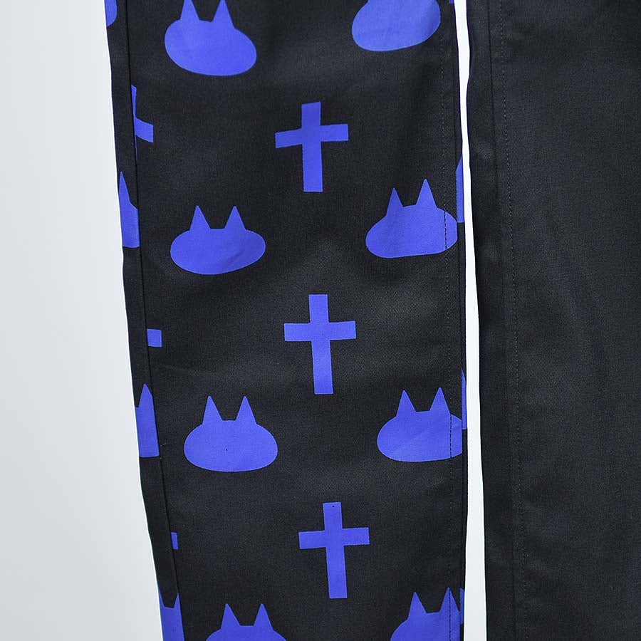 MINT NeKO クロスレギンスパンツ BK-BL M