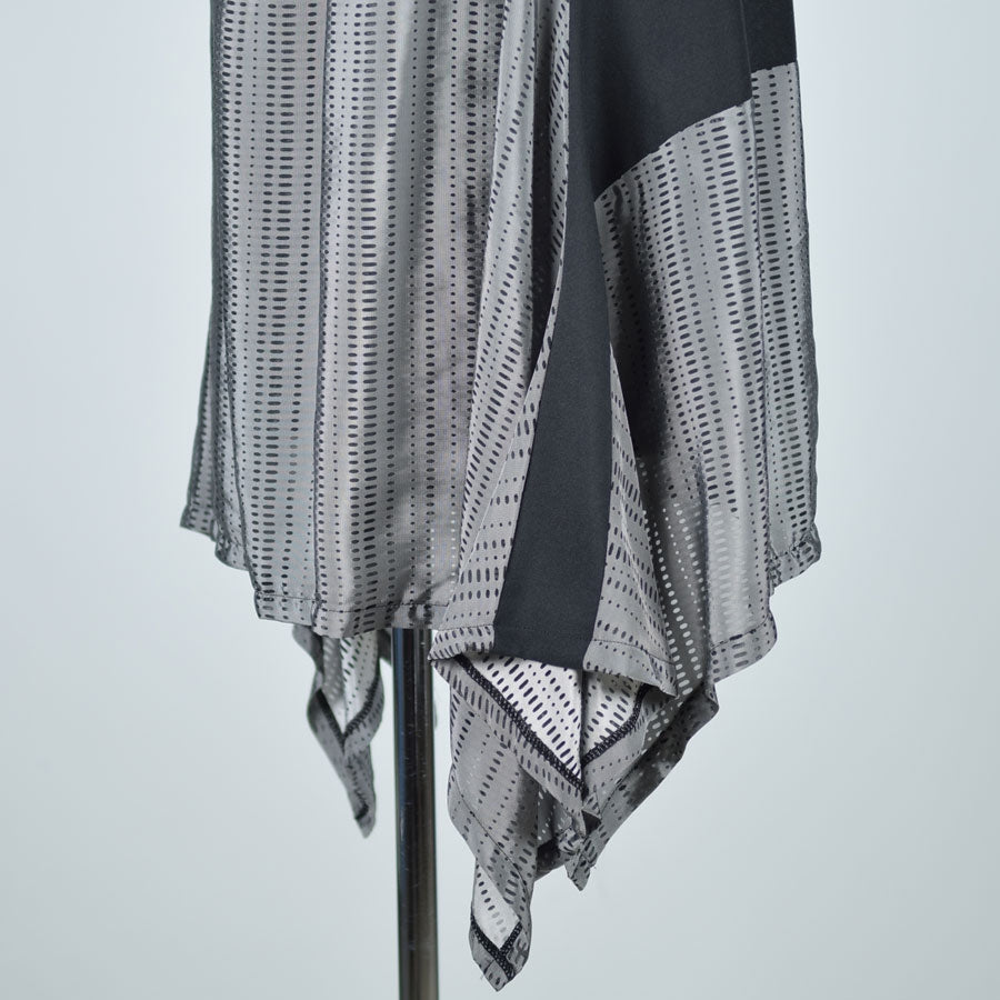 TKR silver and black skirt