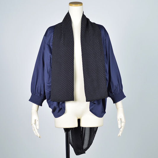 TKR polka dot collar haori