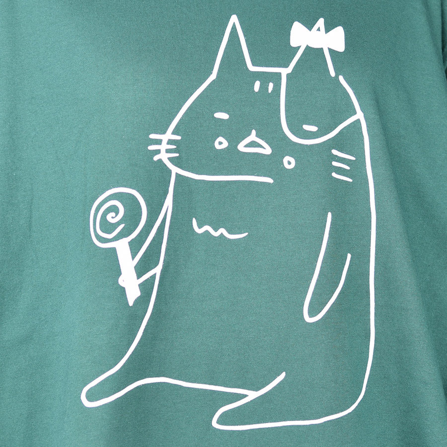 Mint Neko Ketty's long sleeve T -shirt (4 size)