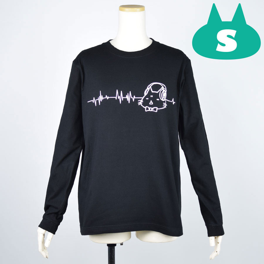 Mint Neko Headphone L/S T -shirt (4 size)