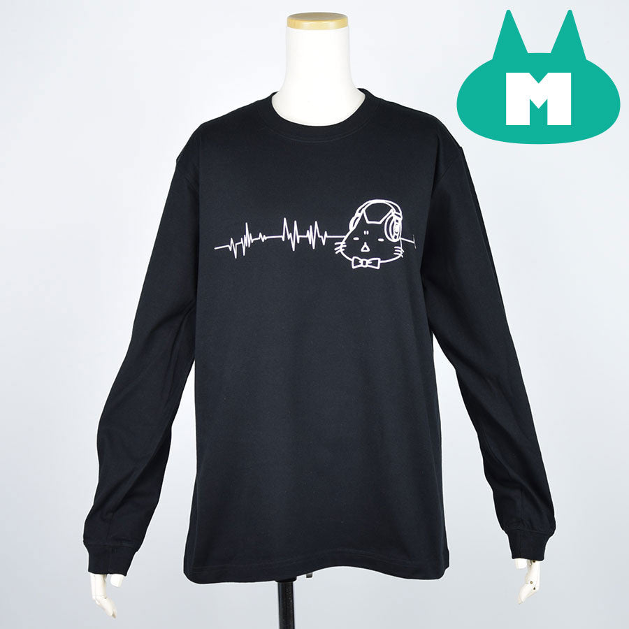 Mint Neko Headphone L/S T -shirt (4 size)