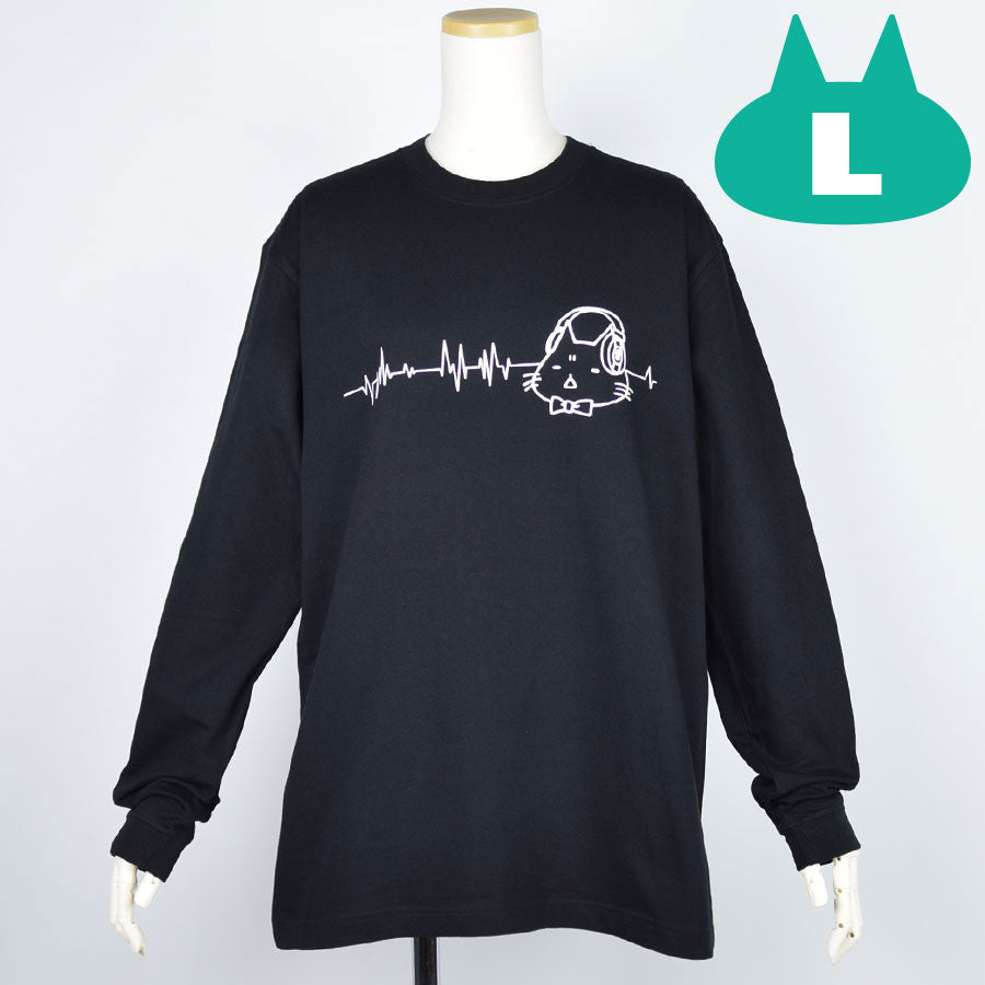 Mint Neko Headphone L/S T -shirt (4 size)