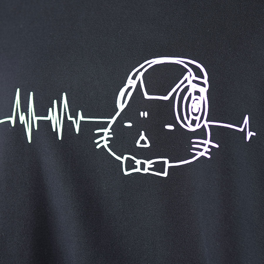 Mint Neko Headphone L/S T -shirt (4 size)