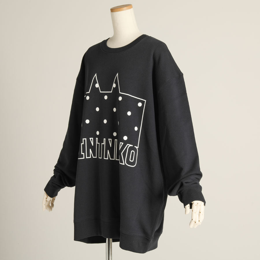 Mint Neko Dot Logo Big Sweat