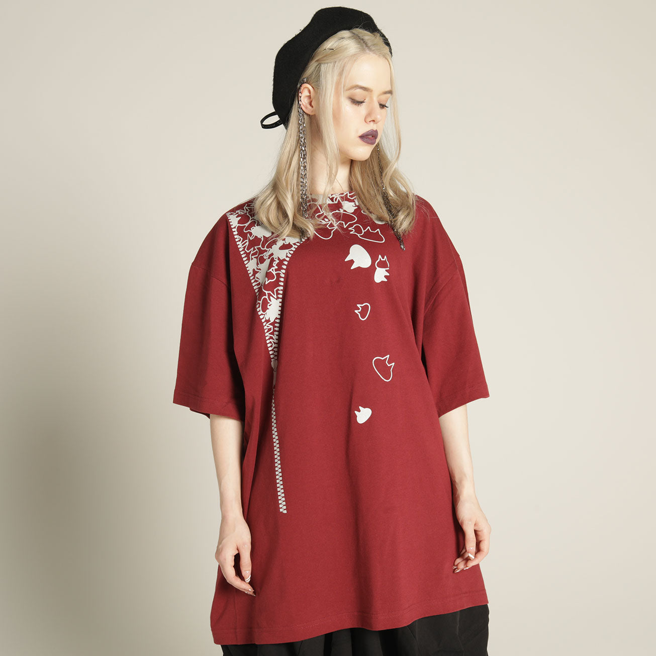 MINT NeKO ジッパーBIG Tシャツ