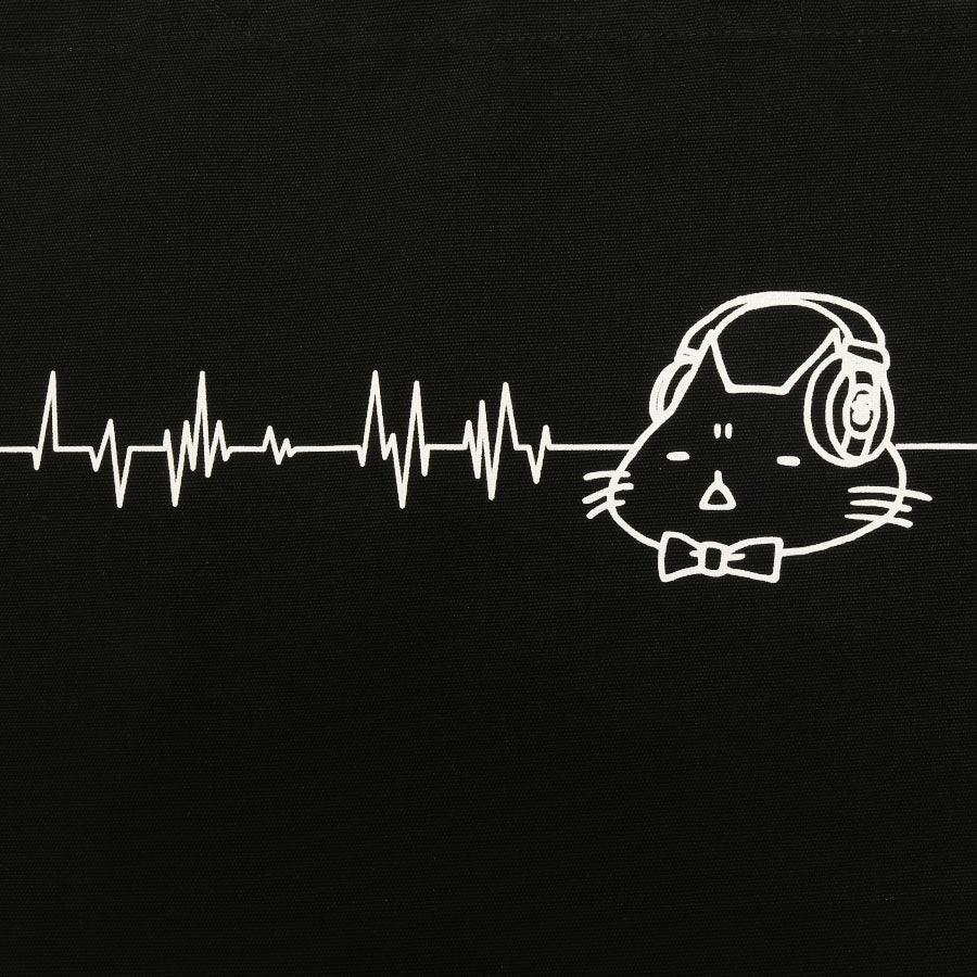 Mint NEKO Headphone tote bag