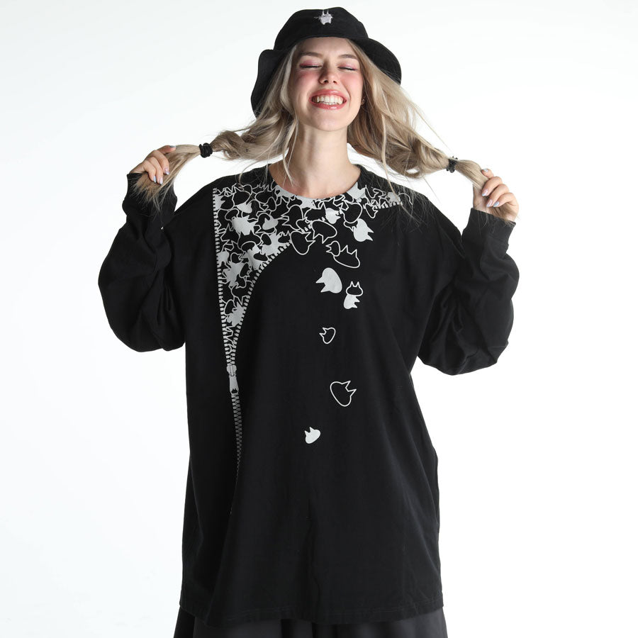 Mint NEKO Zipper Long Sleeve Cutsaw