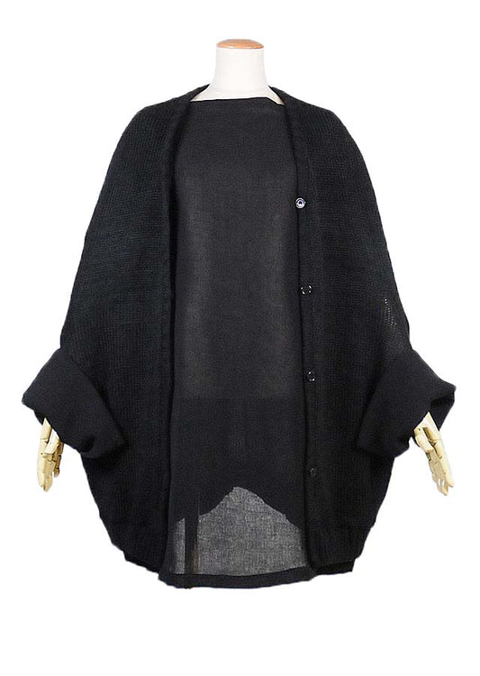 KUNIKUNI 2way cardigan black