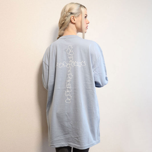 Mint NEKO Cross Print Cut -sew (2 size)