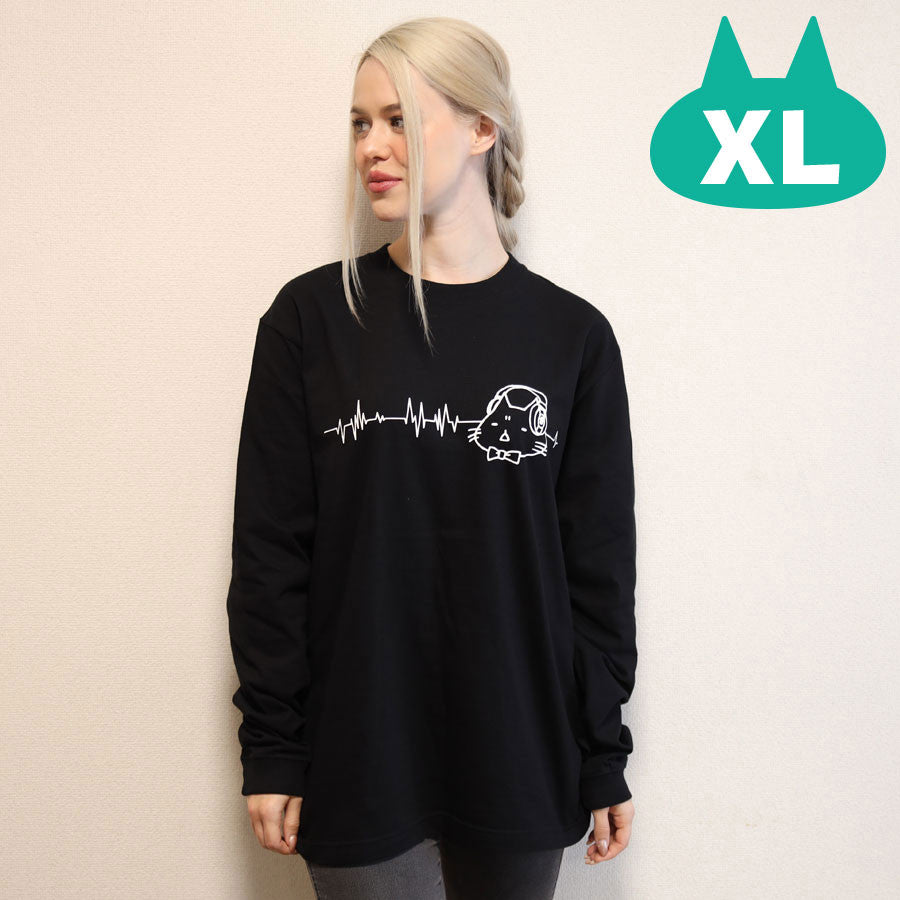 Mint Neko Headphone L/S T -shirt (4 size)