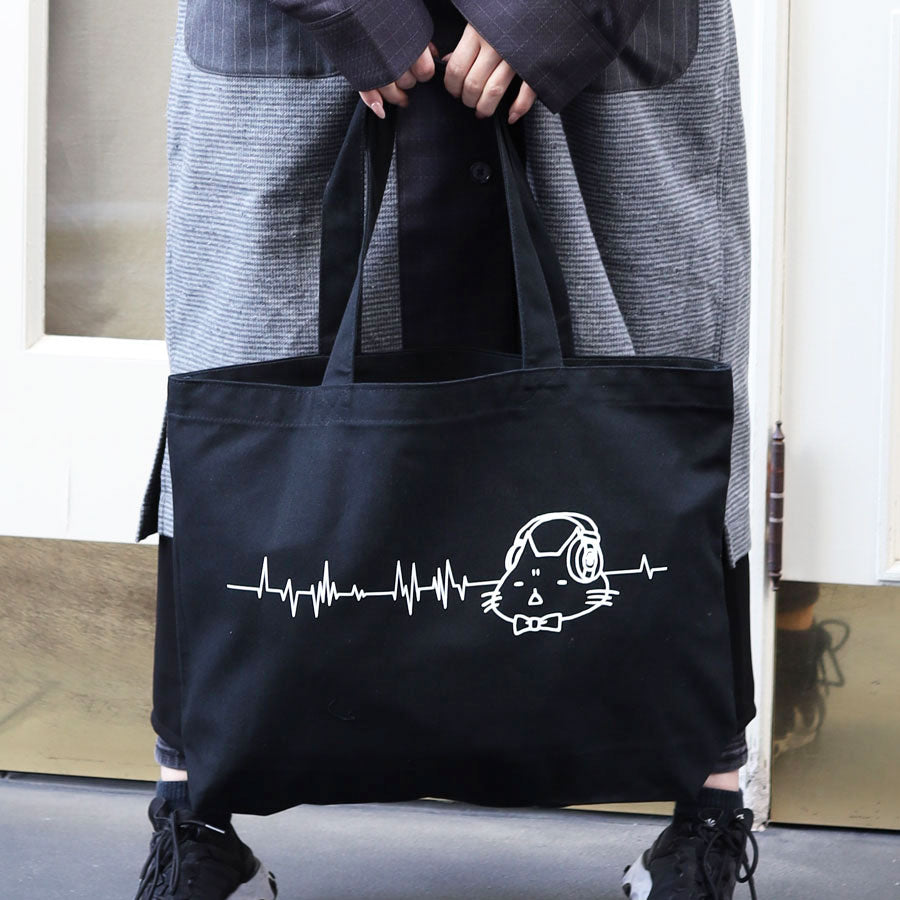 Mint NEKO Headphone tote bag