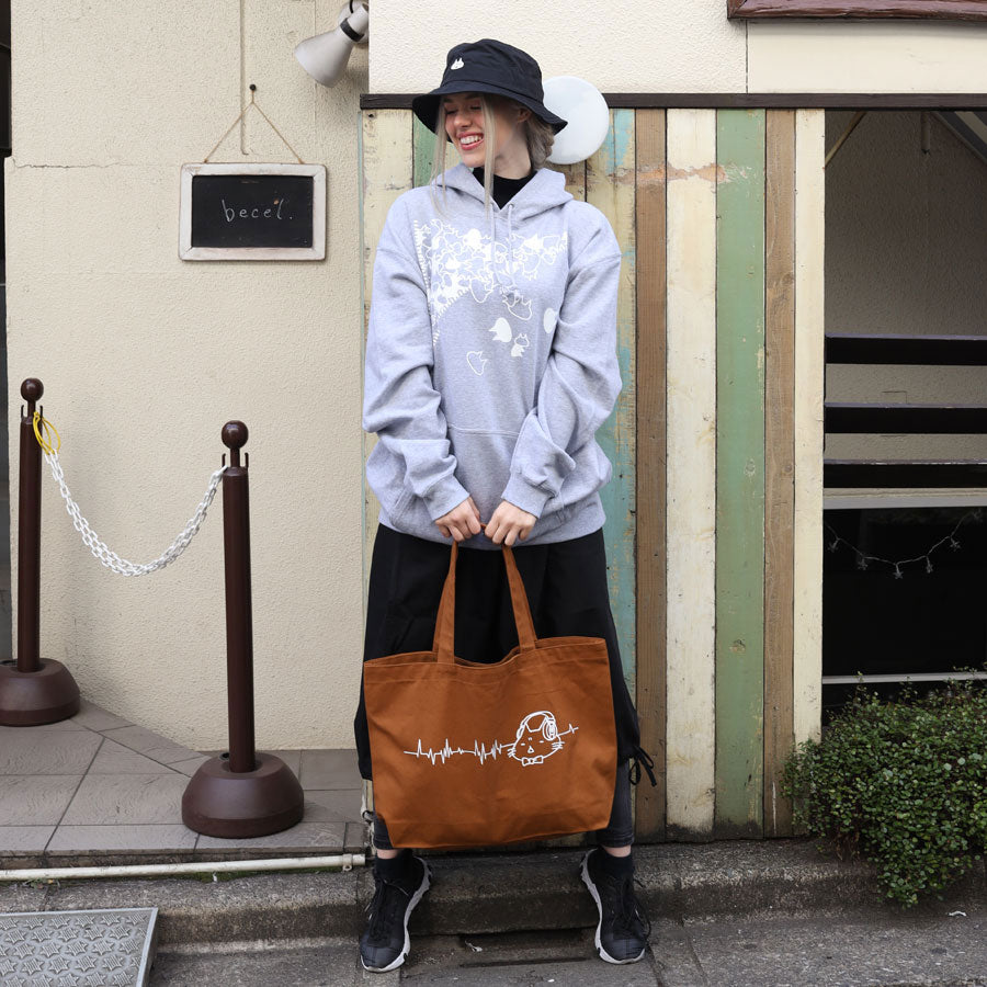 Mint NEKO Headphone tote bag