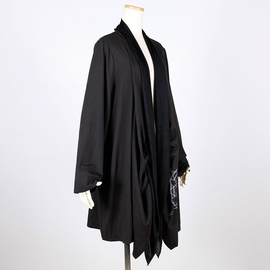 MINT NeKO サカナマンダラドレープカーディガン