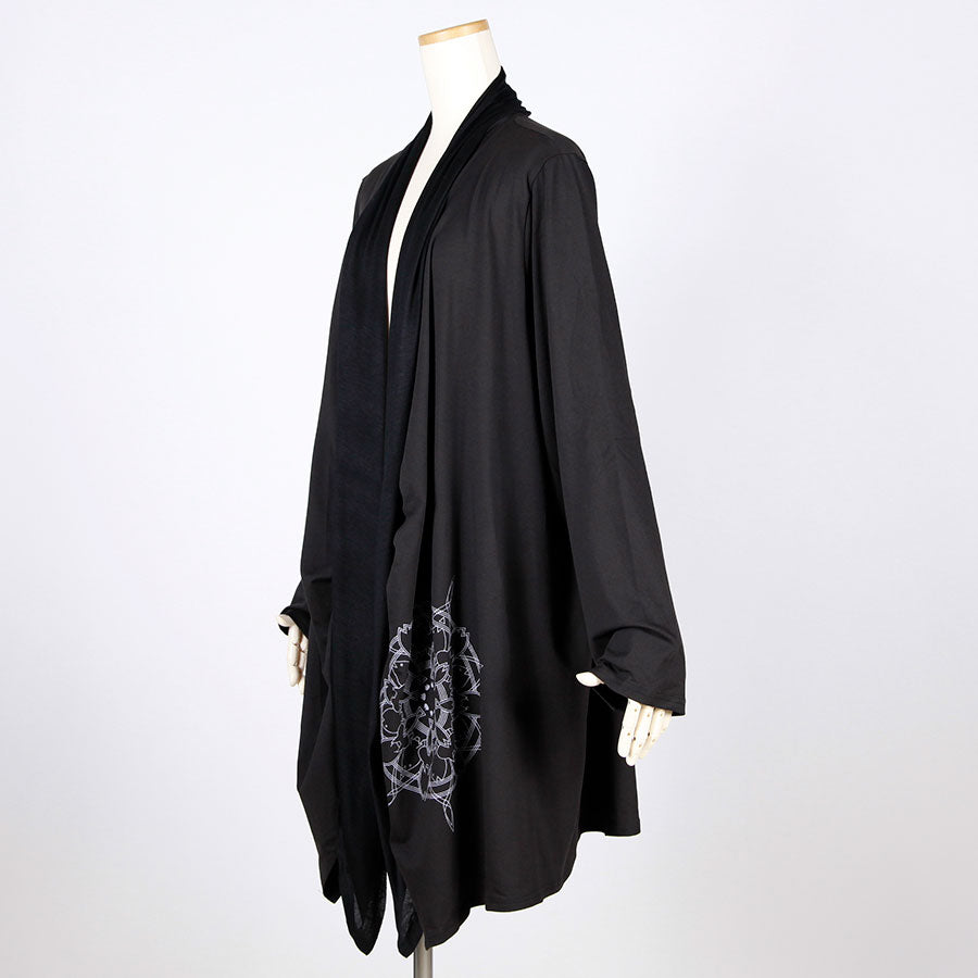 MINT NeKO サカナマンダラドレープカーディガン