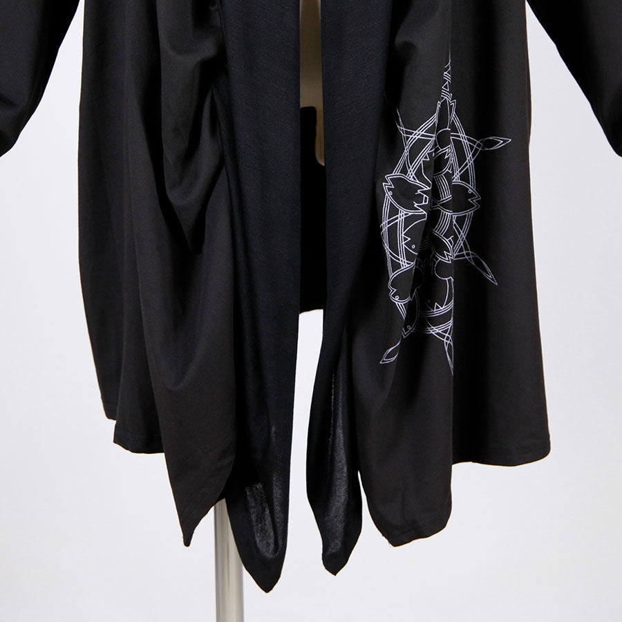 MINT NeKO サカナマンダラドレープカーディガン