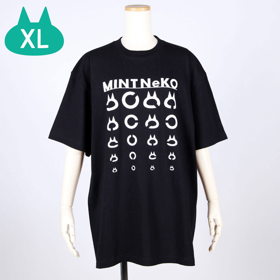 MINT NeKO ランドルト環Tシャツ BK・XL