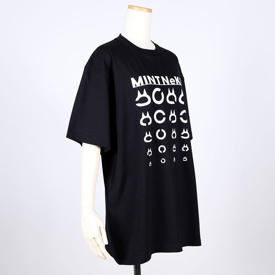 MINT NeKO ランドルト環Tシャツ BK・XL