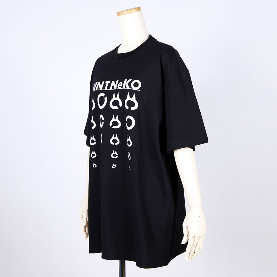 MINT NeKO ランドルト環Tシャツ BK・XL