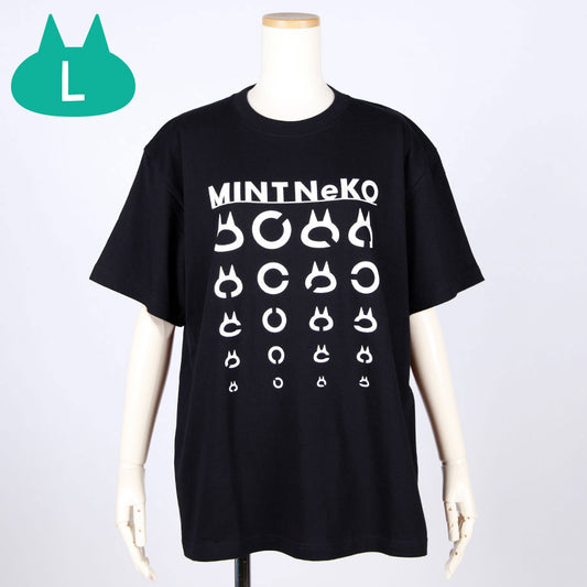 MINT NeKO ランドルト環Tシャツ・L
