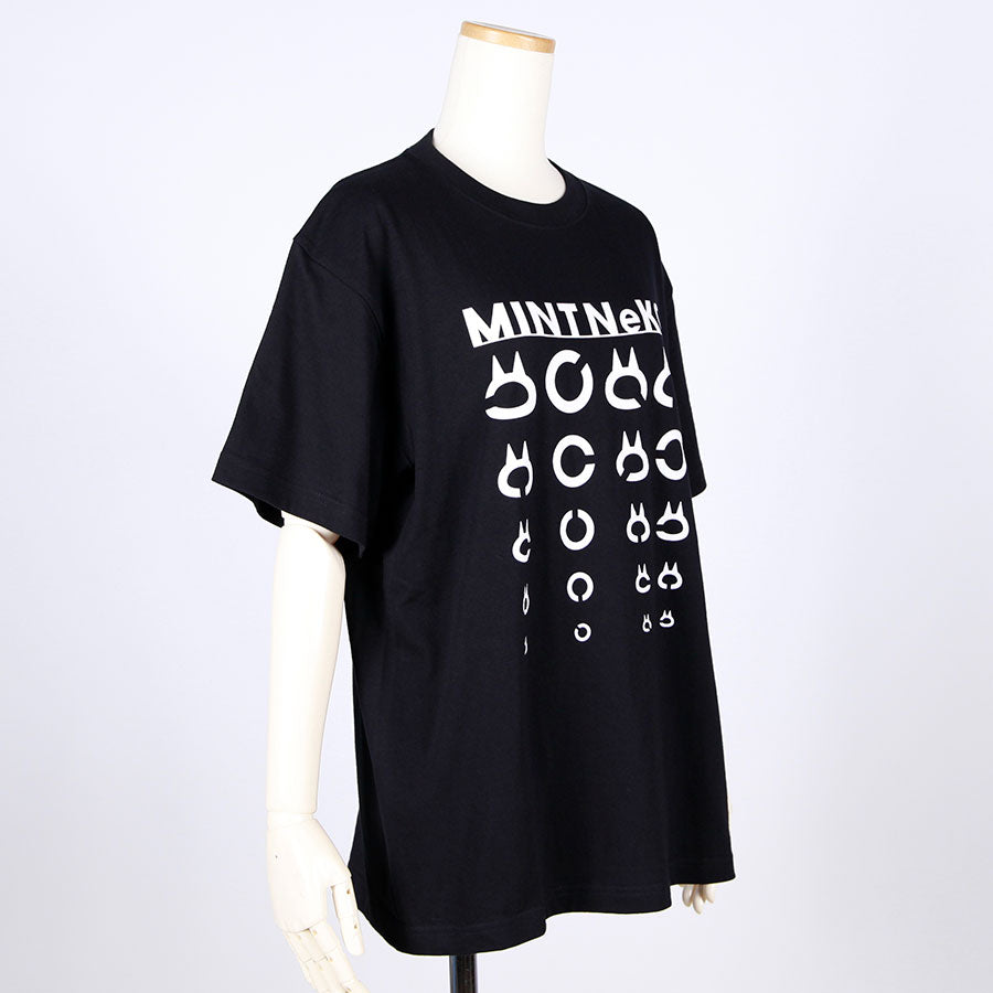 MINT NeKO ランドルト環Tシャツ BK・L