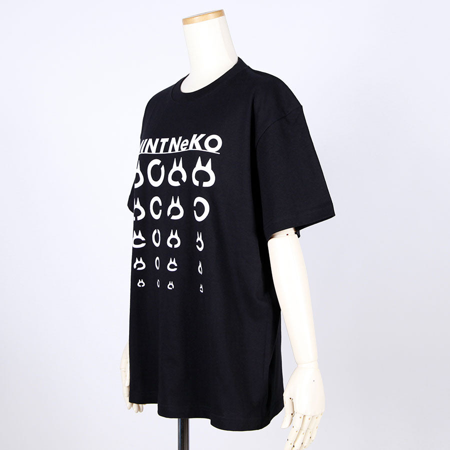 MINT NeKO ランドルト環Tシャツ BK・L